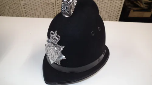 Police Helmet Merseyside. Obsolete.