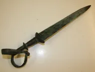 Bronze Celtic Antenna Short Sword. Reproduction.
