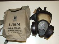 US Navy Mark V Gas Mask & Bag